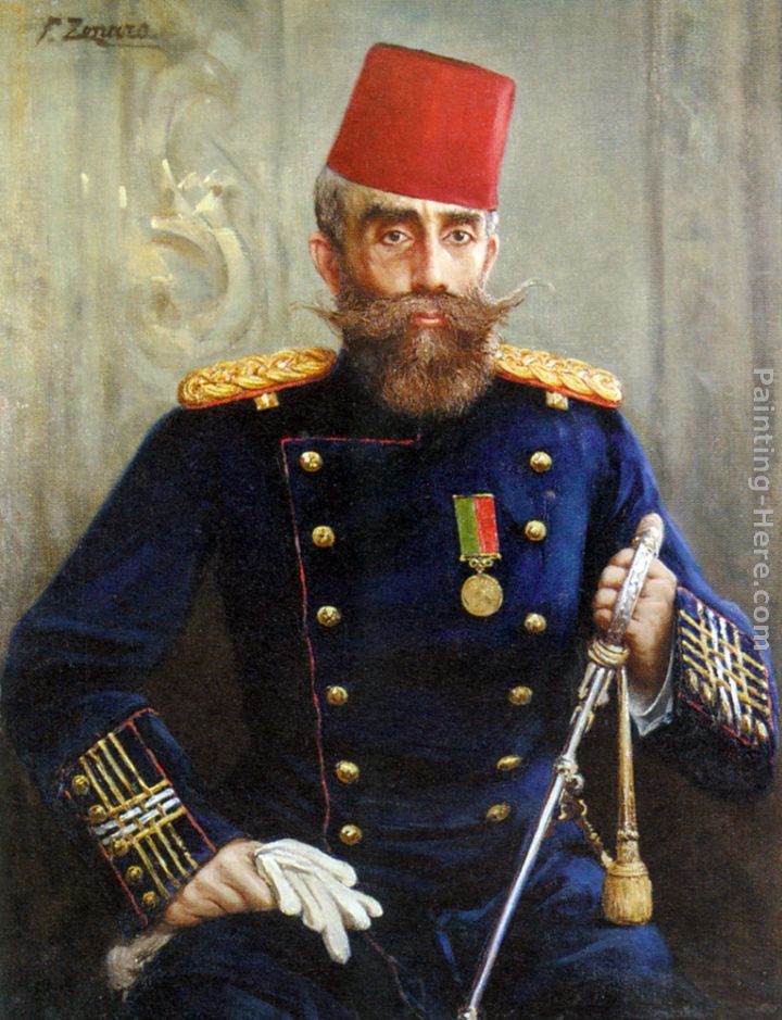 Portrait of Mahmud Sevket Pasha painting - Fausto Zonaro Portrait of Mahmud Sevket Pasha art painting